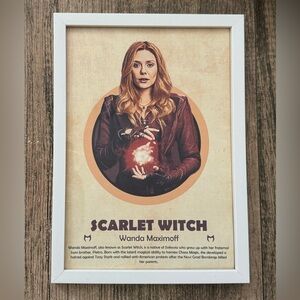Scarlet Witch A4 Print w/ Frame
